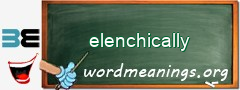 WordMeaning blackboard for elenchically